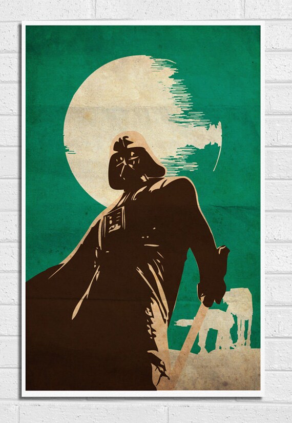 Star Wars Darth Vader Vintage Poster Print