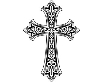 Cross SVG, Christian SVG, Cross clipart, Christian Cross svg, Celtic Cross svg, Silhouette, SVG, Graphics, Illustration, Logo, Digital