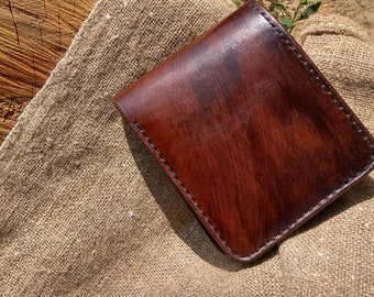 Mens leather wallet, Personalized Leather wallet, Mens wallet personalized, Anniversary gifts, gift for men, personalized, Minimalist Wallet