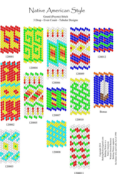 gourd peyote stitch 3 drop even count tubular bead gourd stitch graph paper