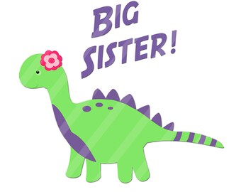 Big sister iron on | Etsy