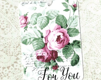 Gift Tags, Roses, Vintage Style, For You, Elegant, Party Favors