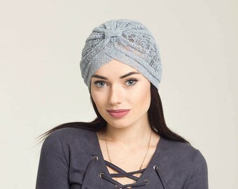 lace turban headband women tulle turban headwrap women beach hat sun hat vacation hat summer turban hat boho head wrap beanie turban hair