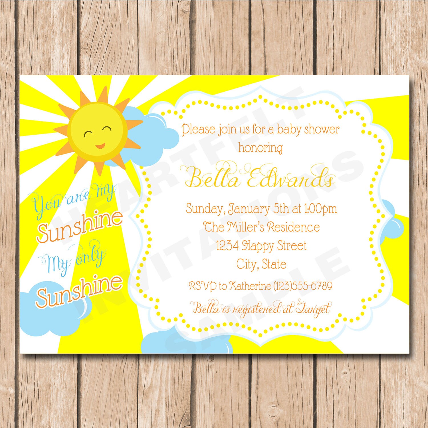 printable you are my sunshine stationery template