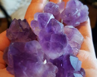 Raw Amethyst, Point Crystal Cluster