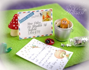Tiny Tooth Fairy letter AND Certificate! Editable!