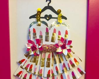 Lipstick Enchanted Paper Dress!