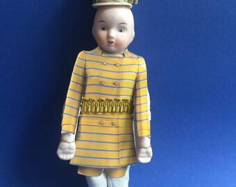 Mixed Media Doll, Art Doll, Antique Doll, Figurine, Fashion doll, mixed media collage, doll assemblage