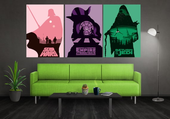 Minimalist Star Wars Poster Set Star Wars Trilogy Poster Set