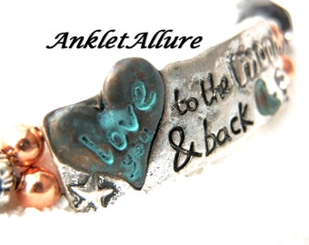 Anklet To The Moon And Back Anklet Ankle Bracelet Anklets For Women