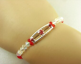 Bracelet-Red Crystals