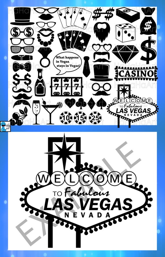 Download Las Vegas Monogram Cutting Files Svg Png Jpg Eps Dxf Digital