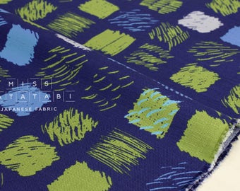 Japanese Fabric Kokka Keshiki denen - navy blue - 50cm