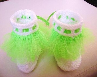 Original Green Tutu Booties