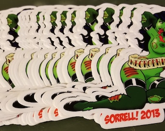 Necrophilia Pin-Up Zombie Sticker