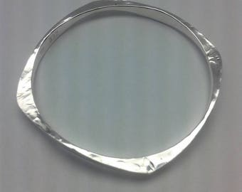 Hand Forged Sterling Silver Bangle