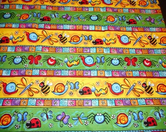 Cotton Fabric Brother and Sister Design item 838, measures 25 1/2" by 42"