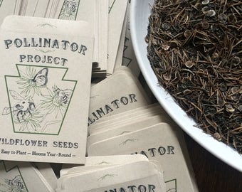 SINGLE Pack of Dye Flower Seeds from Pollinator Project and Bedhead fiber