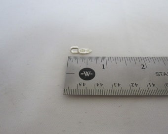 Small Jewelry Bails - Pack of 25 - Aanraku Silver Plated - Pendant Bails - 6 x 15mm - Glue on Bail - Jewelry Supplies - Cabochon Supplies