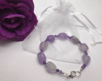 February Birthstone Amethyst Bracelet