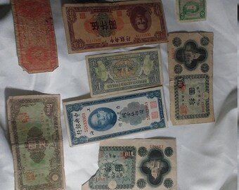 Spring Sale Vintage Lot of Chinese Currency Money Notes