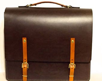 Leather Briefcase, Messenger Bag