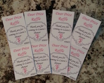 3000 premium raffle tickets customised perforated and