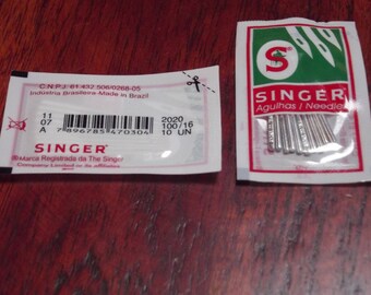 10 needles 100/16 sewing machines, SINGER, size 100 / 16