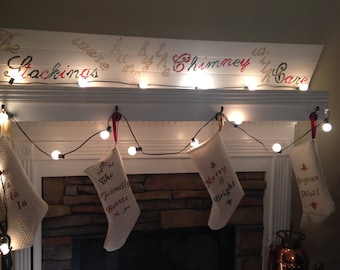 The "Stockings were hung by the Chimney with Care" Anywhere Mantle Stocking Holder