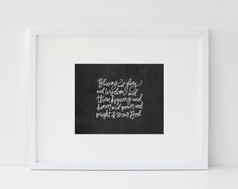 Blessing and Glory Print