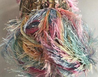 Furry Variegated Eyelash Yarn