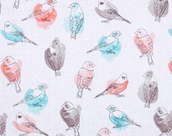 PADDED Ironing Board Cover made with Riley Blake Desert Blooms birds, select the size
