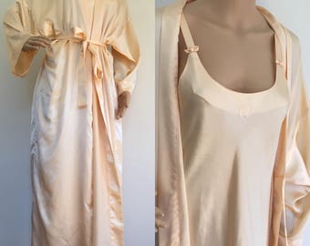 Vintage Christian Dior Peignor Robe Nightgown Set
