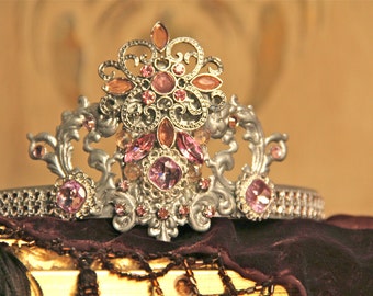 Metal crown, tiara, cake topper, crown decor, wedding decor, wedding crown, Mediterranea Design Studio