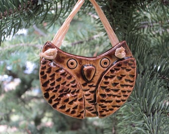 Pottery, Owl, Ornament, Souvenir, Cermamic, Handmade