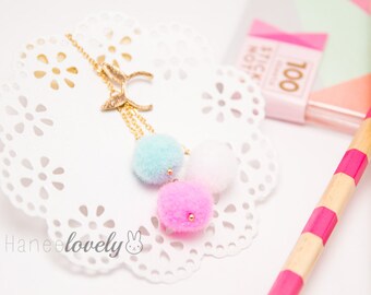 Planner charm, pom planner charm, cute planner charm, bunny planner charm, pink planner charm, gold planner charm, planner accessories