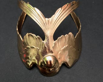 Solid Brass Goldtone Swallow bracelet