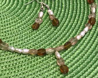 Beach Earring and Necklace Set