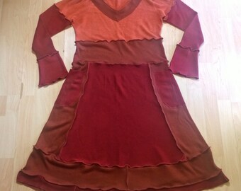 Upcycled Clothing/Recycled Sweaters/Sweater Dress/Eco/Festival Clothing/Funky Clothing/Boho Clothing/Unique Clothing/Knitwear/OOAK/For Women