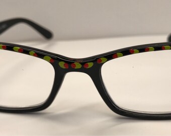 Hand painted martini reading glasses