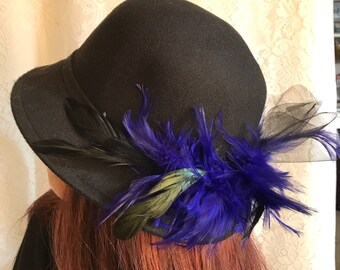 Black Bucket Cloche