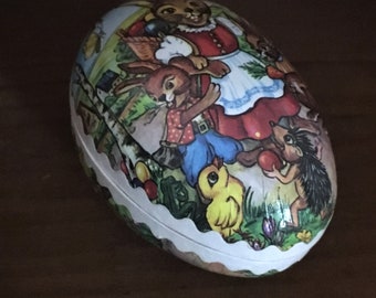 Vintage German Paper Mache Easter Egg