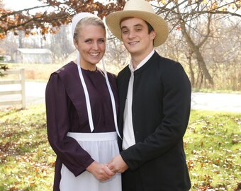 Just a dress . . . Amish Woman's Dress cape and apron 3-pc Suit Handmade