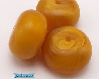 Natural Copal Large Center Focal Beads—1 Pc | 20-CP105C-1