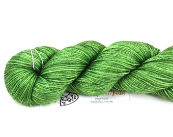 Fresh--hand dyed sock weight yarn, merino and silk, (437yds/100gm)