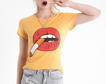 Peace Cigarette Mouth Maize