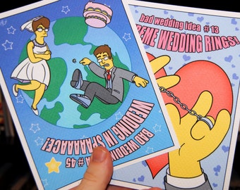 Custom Cartoon Caricature drawn in a Simpson Style