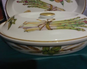 Vintage Ovenproof 3 pc Decorated Casserole, Serving or Vegetable Dishes Set