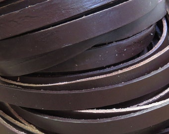 10mm Brown Cowhide Leather Cord