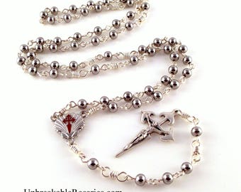 St James Camino de Santiago Stainless Steel Bead Rosary by Unbreakable Rosaries